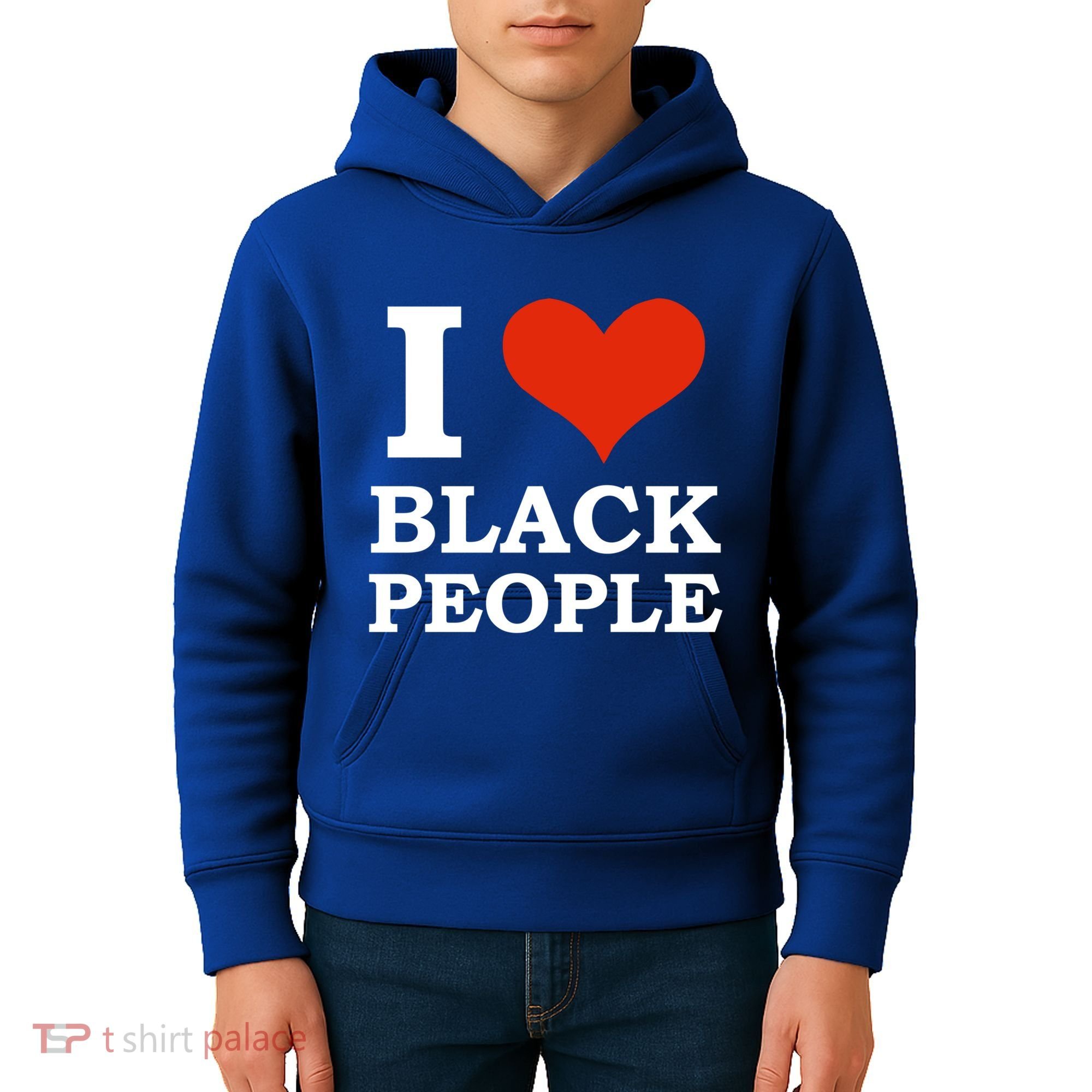 I Love Black People Black Is Beautiful Black Pride Melanin Funny Gift Kids Hoodie