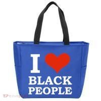 I Love Black People Black Is Beautiful Black Pride Melanin Funny Gift Tote Bag thumb 0