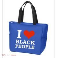 I Love Black People Black Is Beautiful Black Pride Melanin Funny Gift Tote Bag thumb 3
