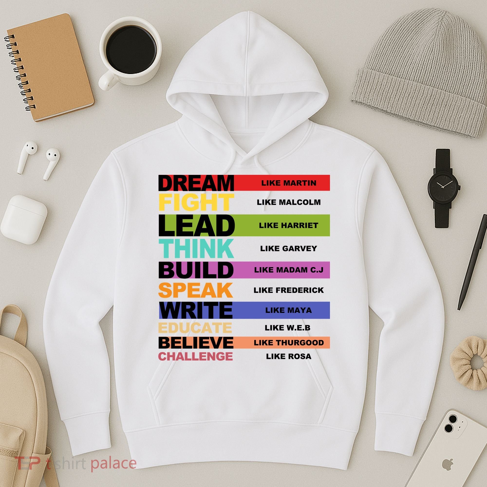 Inspiring Leaders Black History Month Hoodie
