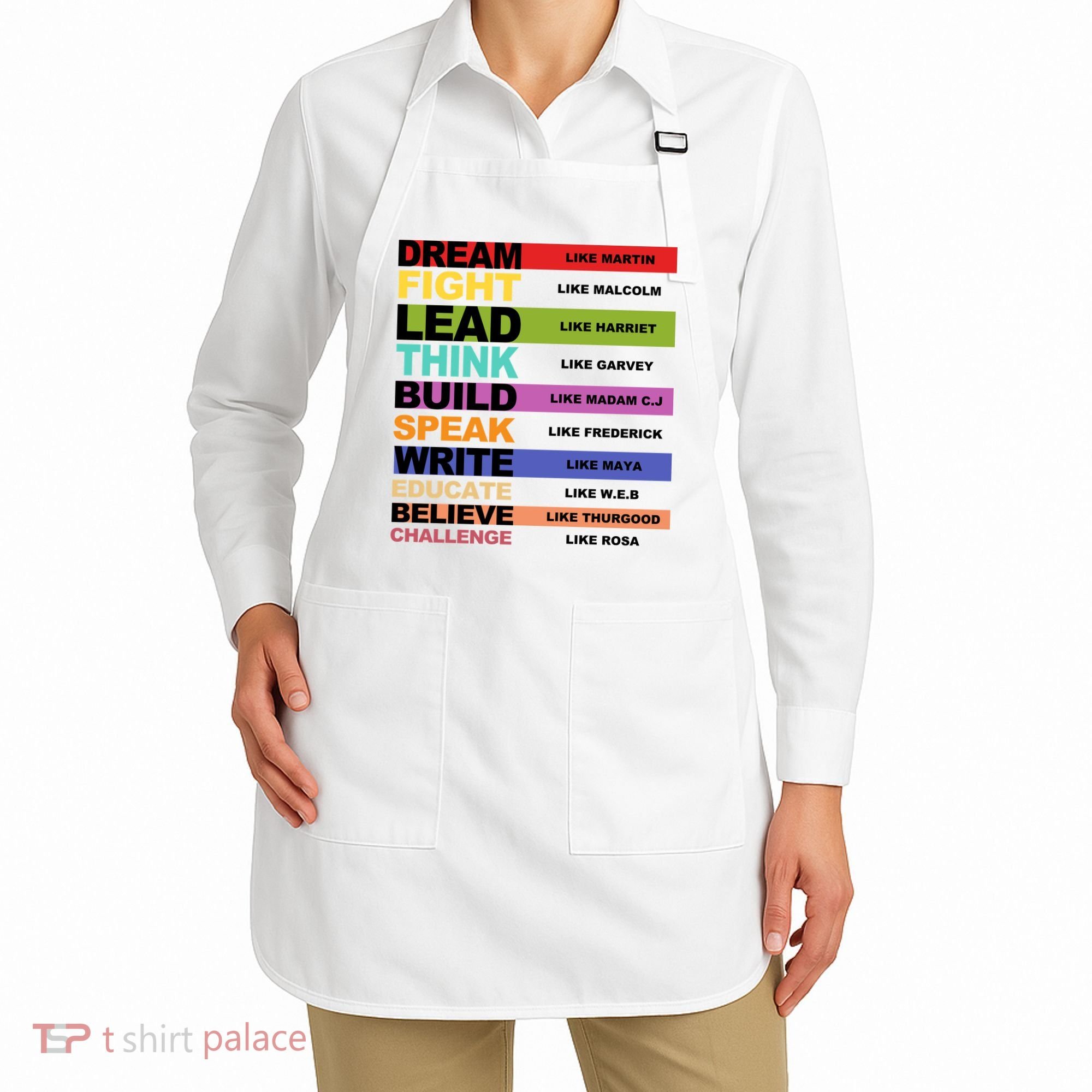 Inspiring Leaders Black History Month Apron