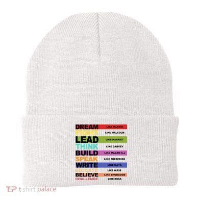 Inspiring Leaders Black History Month Beanie