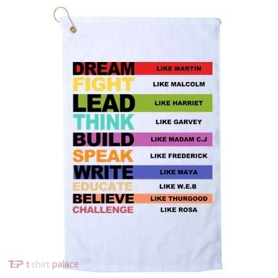 Inspiring Leaders Black History Month Golf Towel