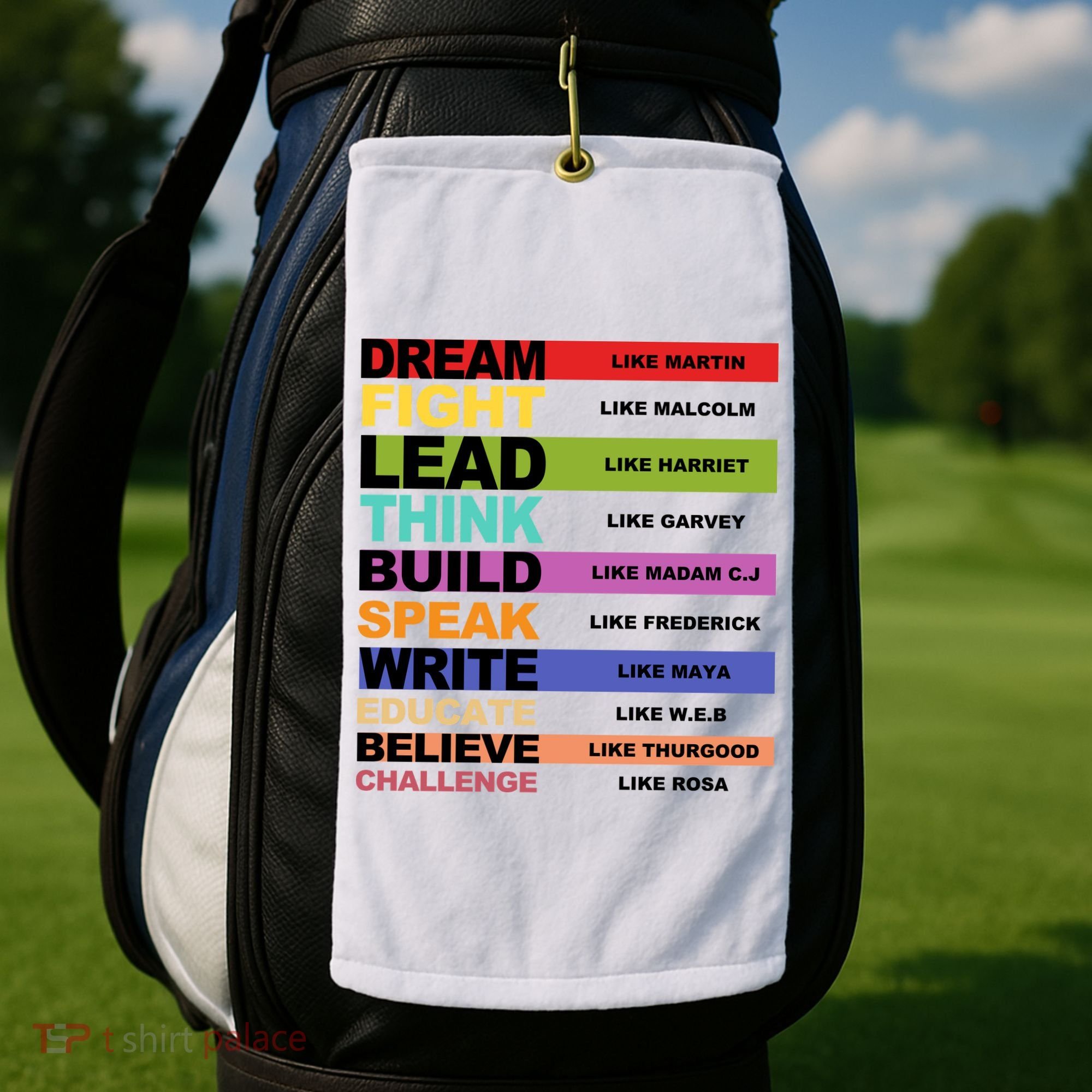 Inspiring Leaders Black History Month Golf Towel