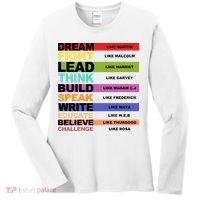Inspiring Leaders Black History Month Women's Long Sleeve Shirt thumb 0