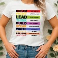 Inspiring Leaders Black History Month Women's T-Shirt thumb 2