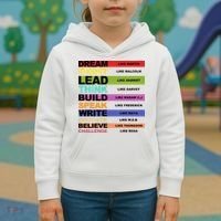 Inspiring Leaders Black History Month Kids Hoodie thumb 3