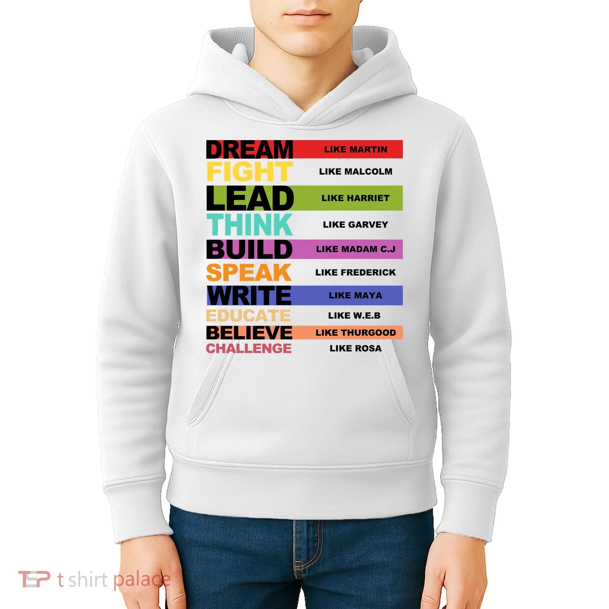 Inspiring Leaders Black History Month Kids Hoodie