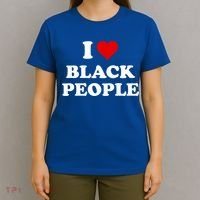 I Love Black People Meaningful Gift Black Pride Tanks Melanin Poppin Gift T-Shirt thumb 4