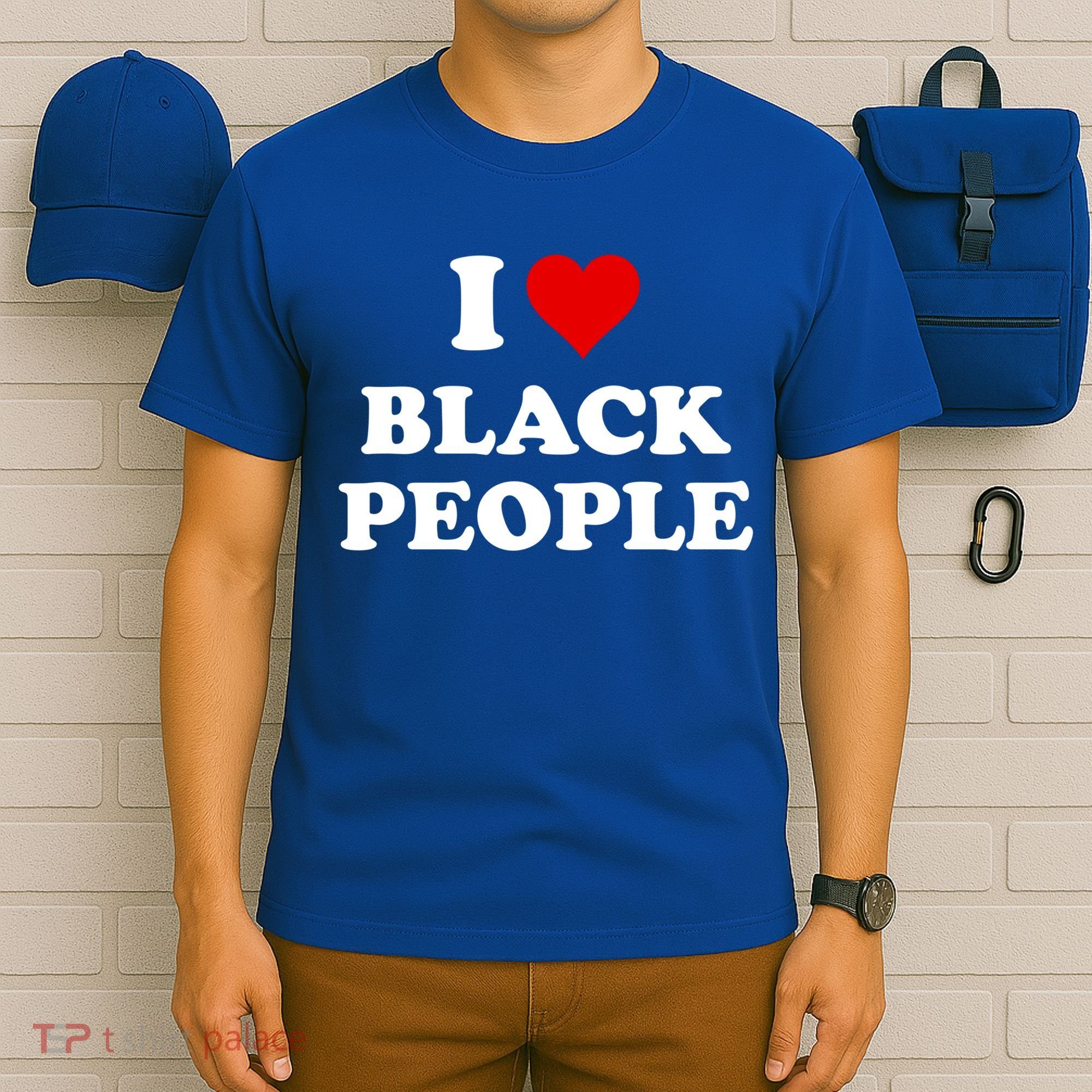 I Love Black People Meaningful Gift Black Pride Tanks Melanin Poppin Gift T-Shirt