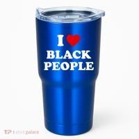 I Love Black People Meaningful Gift Black Pride Tanks Melanin Poppin Gift Tumbler thumb 0