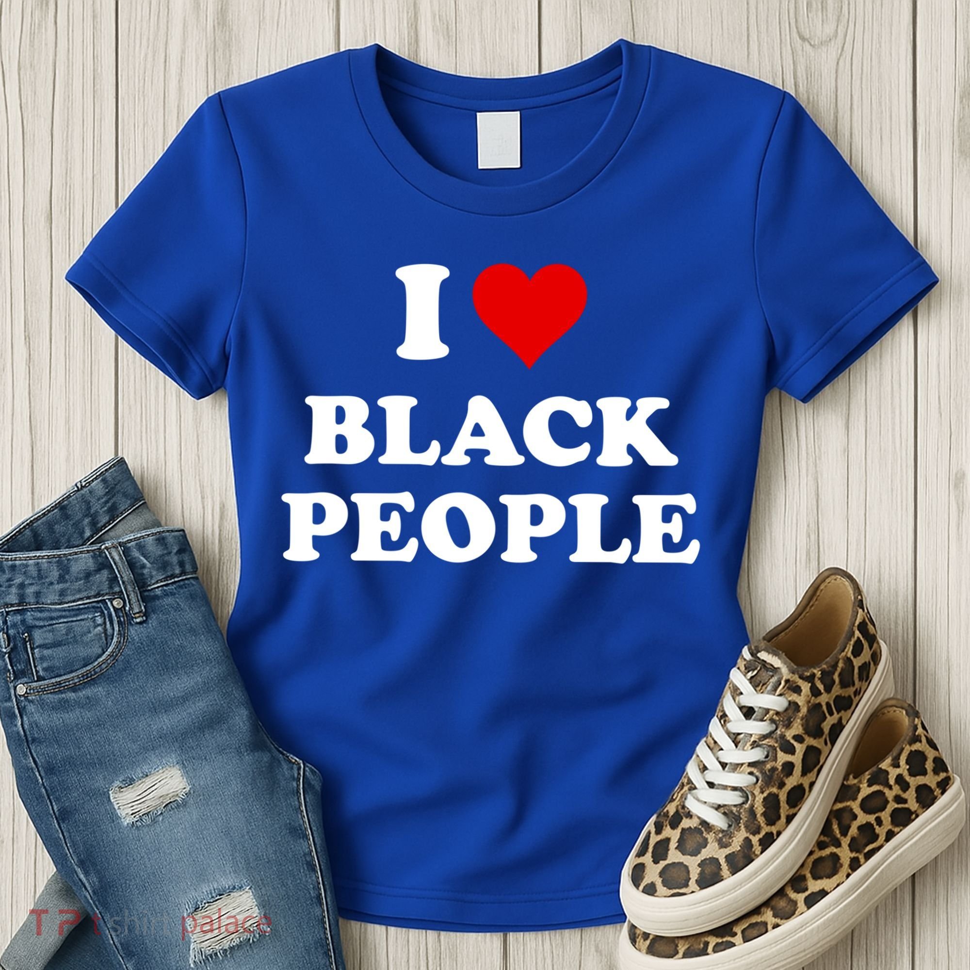 I Love Black People Meaningful Gift Black Pride Tanks Melanin Poppin Gift Women's T-Shirt