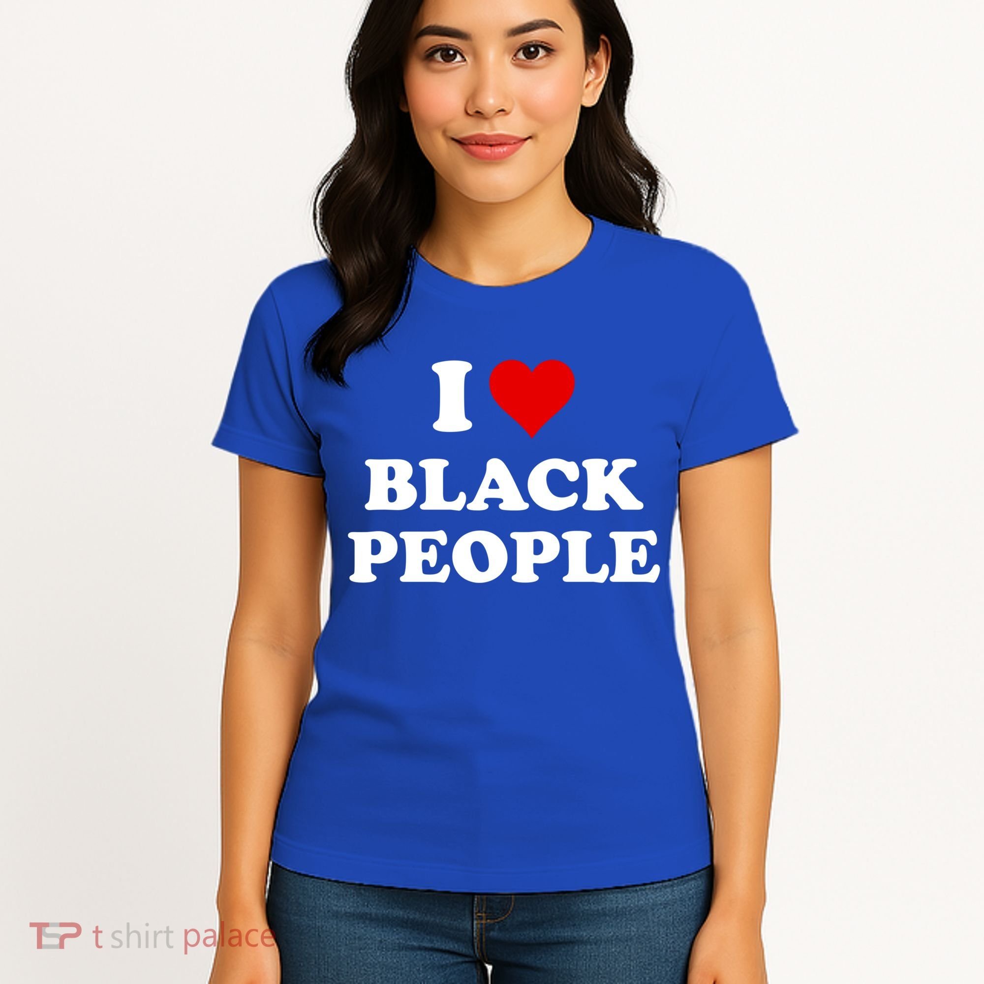 I Love Black People Meaningful Gift Black Pride Tanks Melanin Poppin Gift Women's T-Shirt