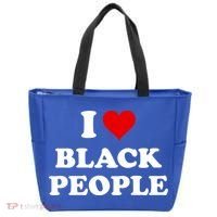 I Love Black People Meaningful Gift Black Pride Tanks Melanin Poppin Gift Tote Bag thumb 0