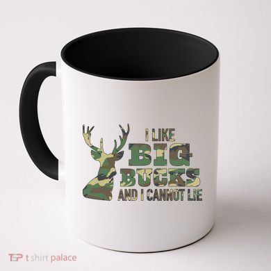 I Like Big Bucks And I Cannot Lie Camo Gift Coffee Mug