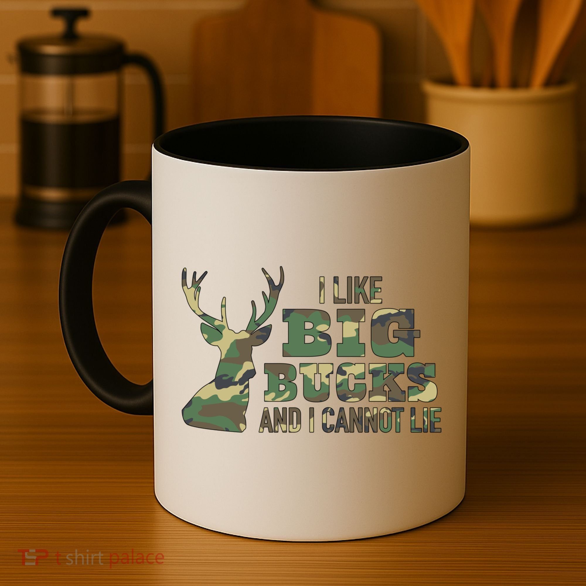 I Like Big Bucks And I Cannot Lie Camo Gift Coffee Mug