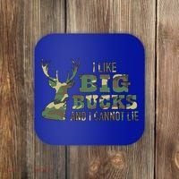 I Like Big Bucks And I Cannot Lie Camo Gift Coaster thumb 0