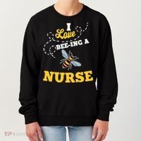 I Love BeeIng A Nurse Honey Bee Job Women's Sweatshirt thumb 0
