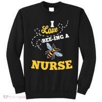 I Love BeeIng A Nurse Honey Bee Job Sweatshirt thumb 0