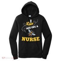 I Love BeeIng A Nurse Honey Bee Job Women's Hoodie thumb 0