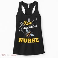 I Love BeeIng A Nurse Honey Bee Job Women's Tank Top thumb 0