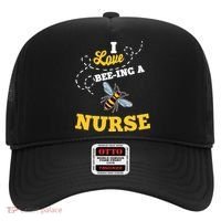 I Love BeeIng A Nurse Honey Bee Job Hat thumb 0