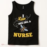 I Love BeeIng A Nurse Honey Bee Job Tank Top thumb 2