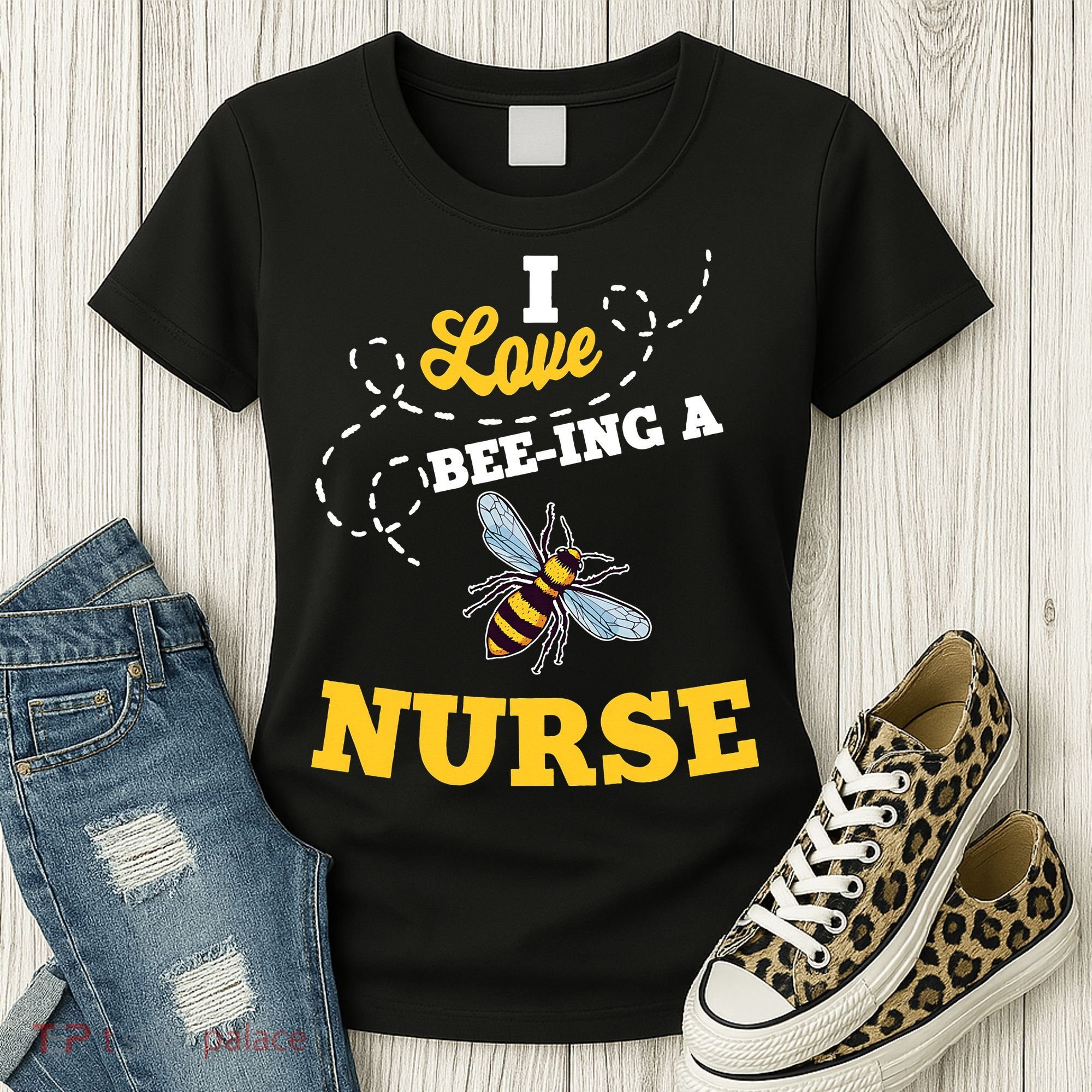 I Love BeeIng A Nurse Honey Bee Job Women's T-Shirt