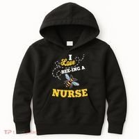 I Love BeeIng A Nurse Honey Bee Job Kids Hoodie thumb 0