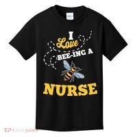 I Love BeeIng A Nurse Honey Bee Job Kids T-Shirt thumb 0