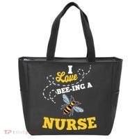 I Love BeeIng A Nurse Honey Bee Job Tote Bag thumb 0