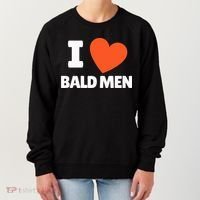 I Love Bald I Heart Bald Lovers Women's Sweatshirt thumb 0
