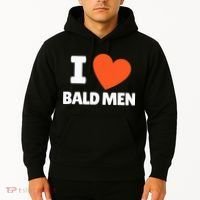 I Love Bald I Heart Bald Lovers Hoodie thumb 2