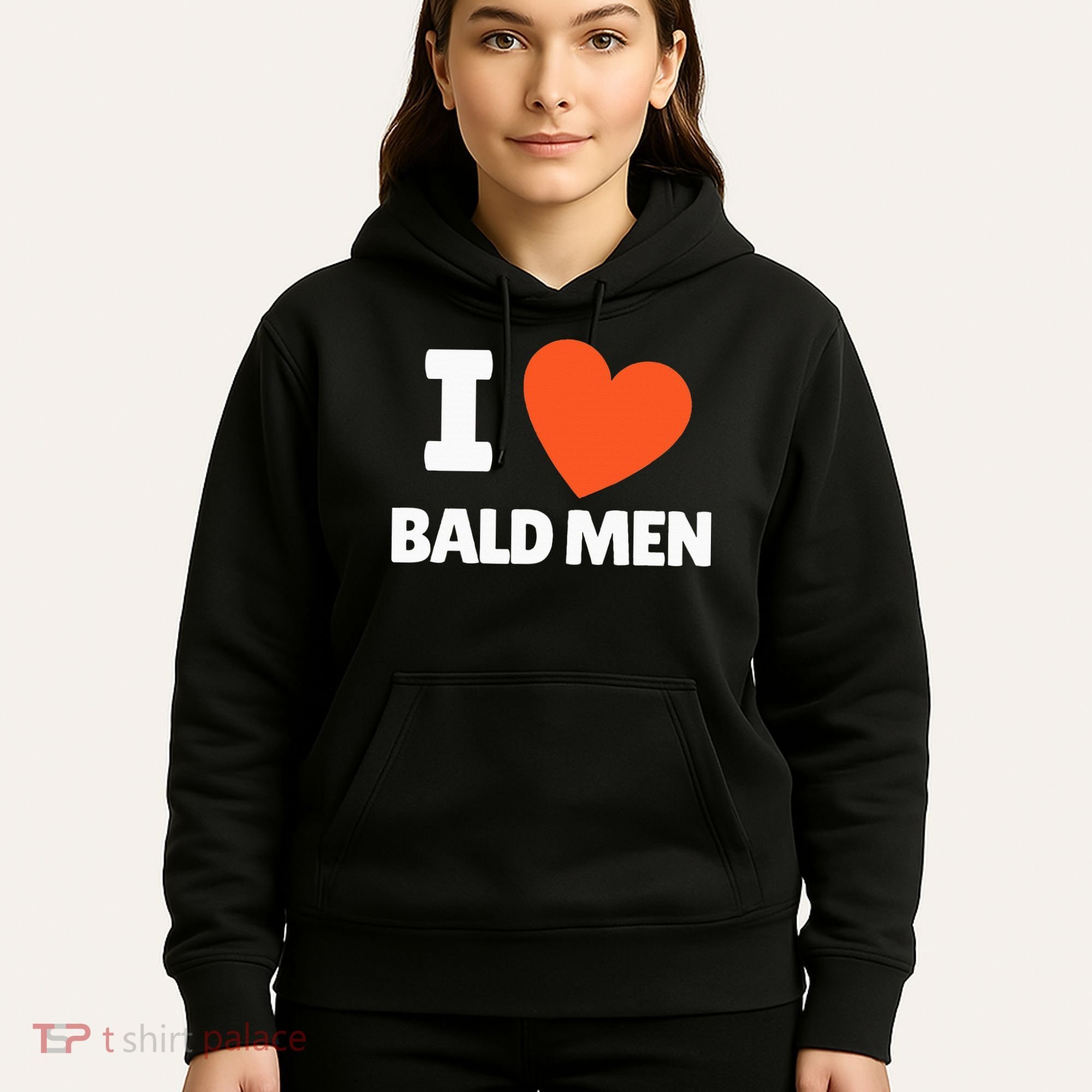 I Love Bald I Heart Bald Lovers Hoodie