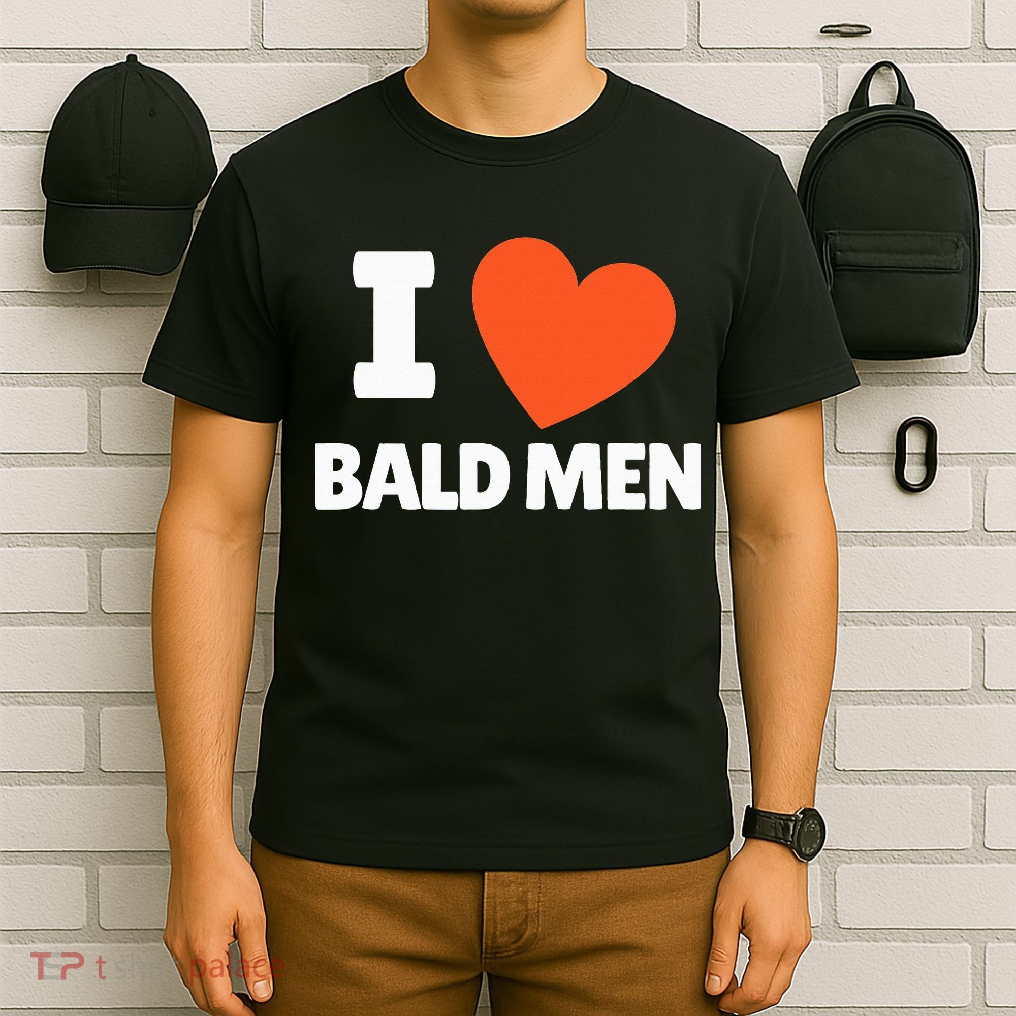 I Love Bald I Heart Bald Lovers T-Shirt