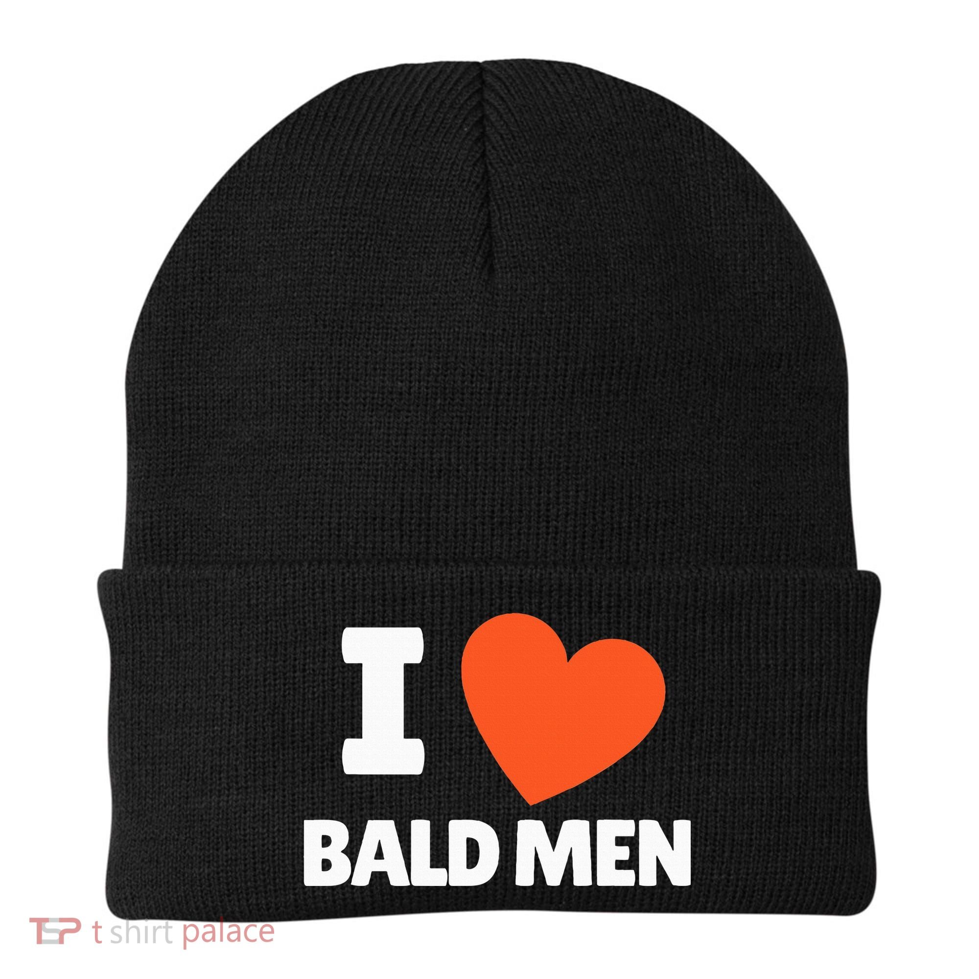 I Love Bald I Heart Bald Lovers Beanie