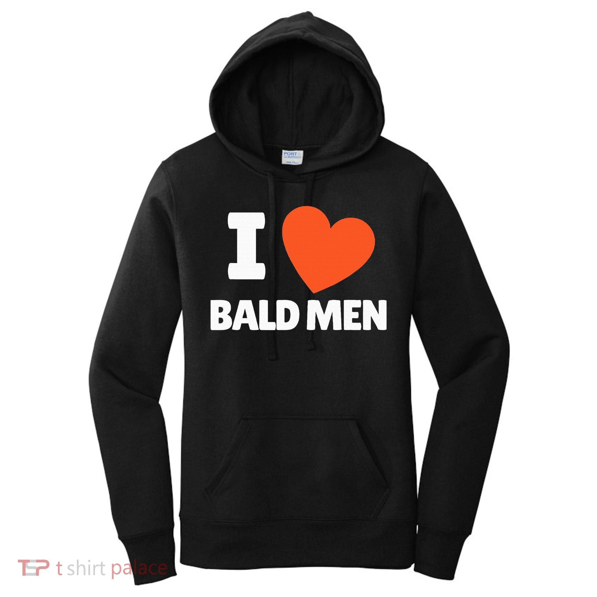 I Love Bald I Heart Bald Lovers Women's Hoodie