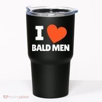 I Love Bald I Heart Bald Lovers Tumbler thumb 0