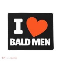 I Love Bald I Heart Bald Lovers Mousepad thumb 0