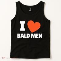 I Love Bald I Heart Bald Lovers Tank Top thumb 2