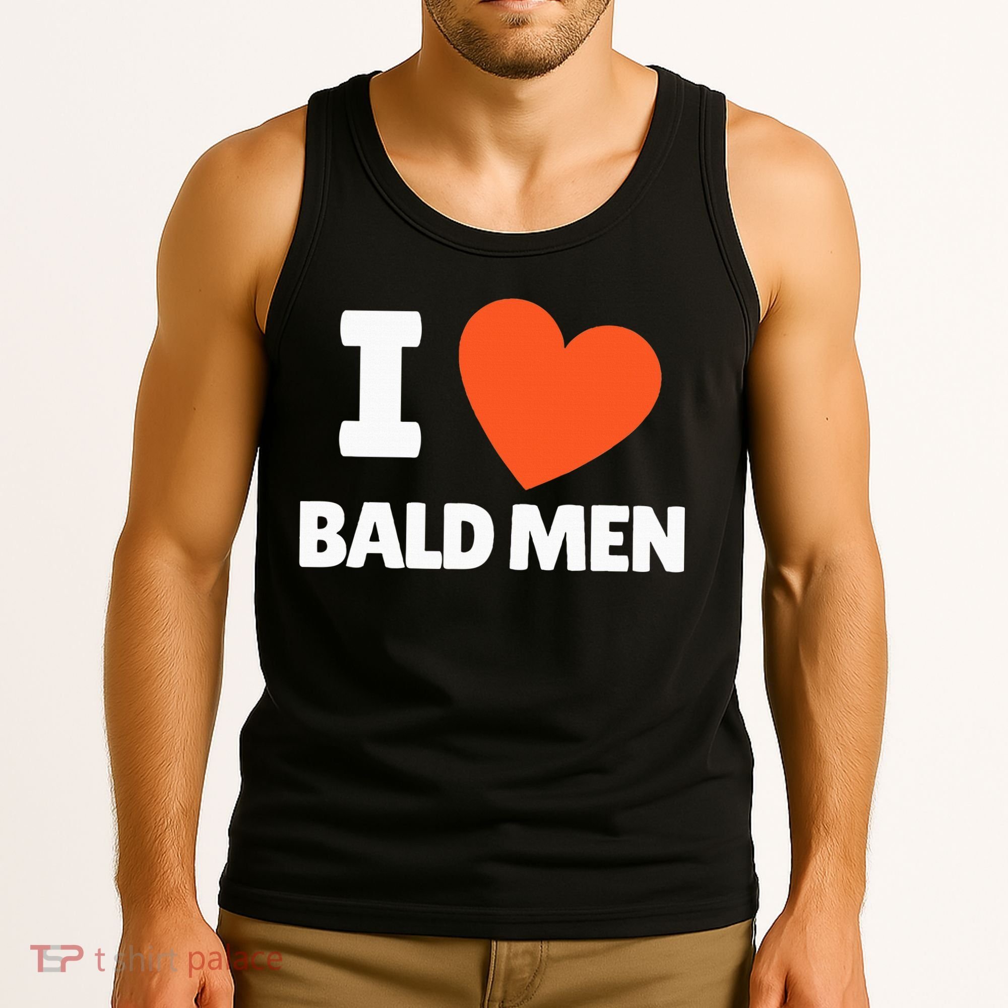 I Love Bald I Heart Bald Lovers Tank Top