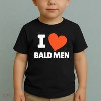 I Love Bald I Heart Bald Lovers Toddler T-Shirt thumb 2