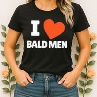 I Love Bald I Heart Bald Lovers Women's T-Shirt thumb 2