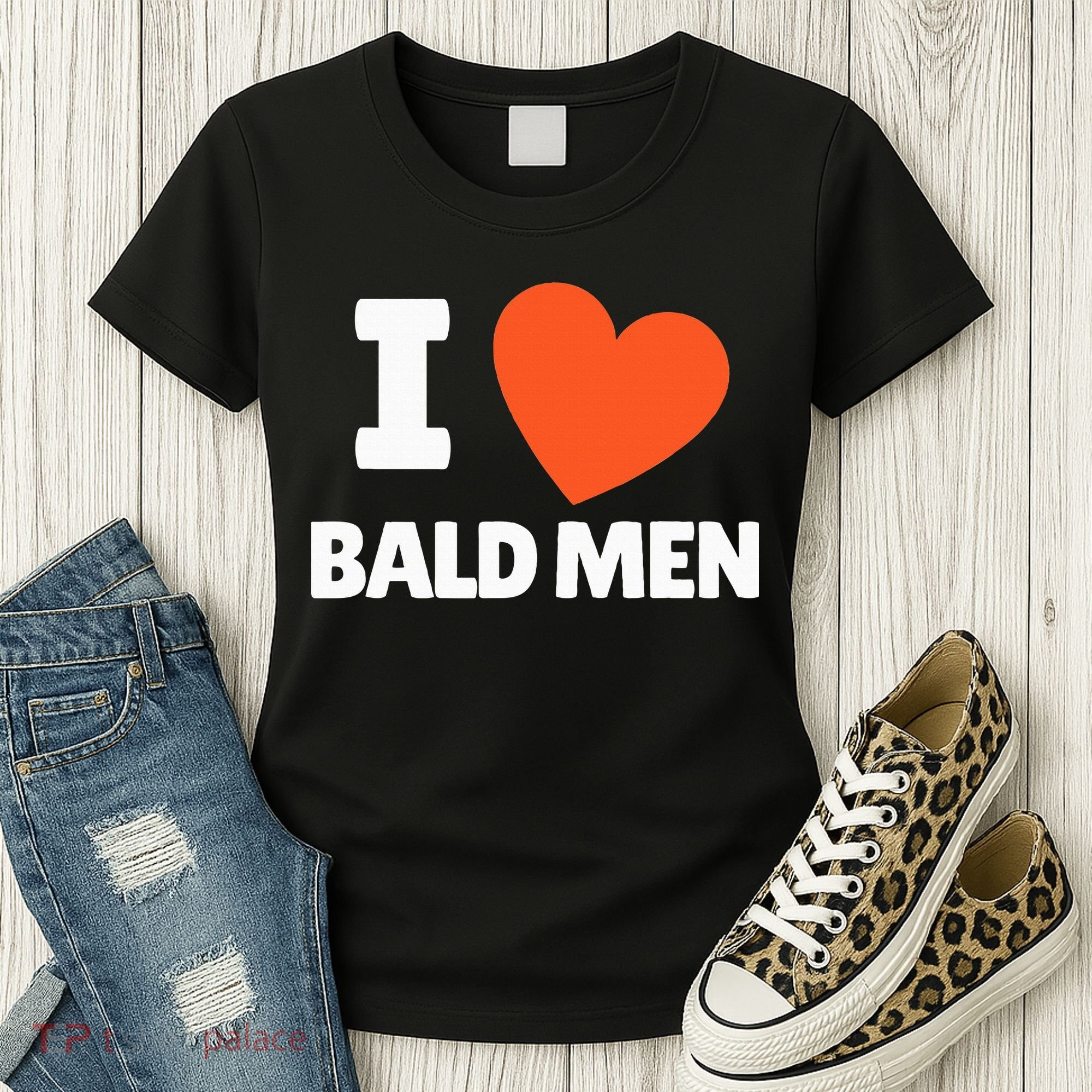 I Love Bald I Heart Bald Lovers Women's T-Shirt