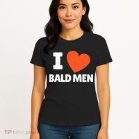 I Love Bald I Heart Bald Lovers Women's T-Shirt thumb 4