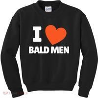 I Love Bald I Heart Bald Lovers Kids Sweatshirt thumb 0