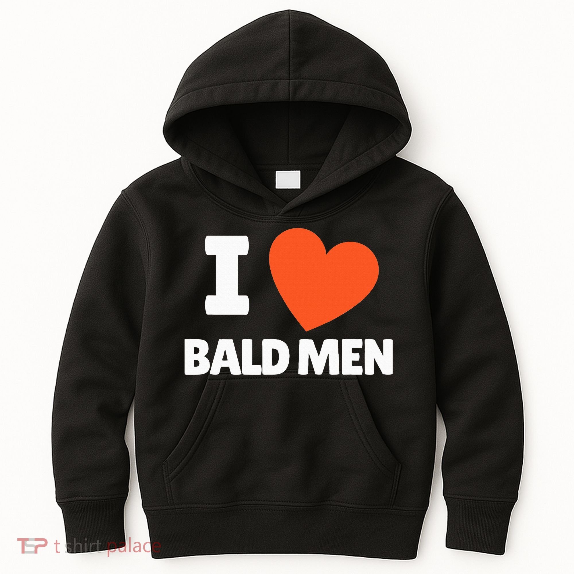 I Love Bald I Heart Bald Lovers Kids Hoodie
