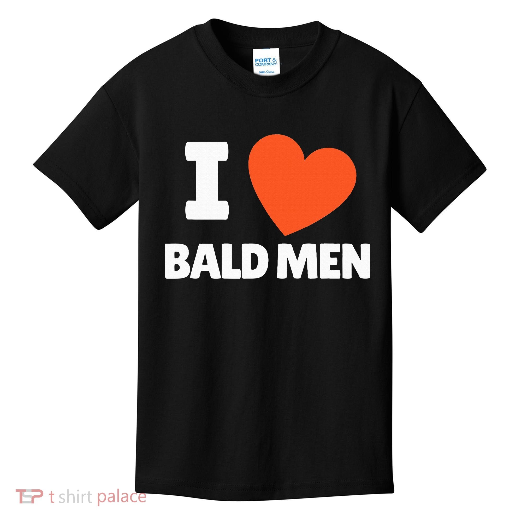 I Love Bald I Heart Bald Lovers Kids T-Shirt