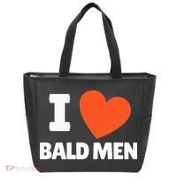I Love Bald I Heart Bald Lovers Tote Bag thumb 0