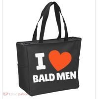 I Love Bald I Heart Bald Lovers Tote Bag thumb 2